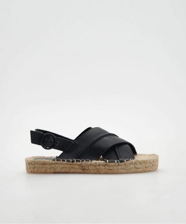 Espadrilles with leather