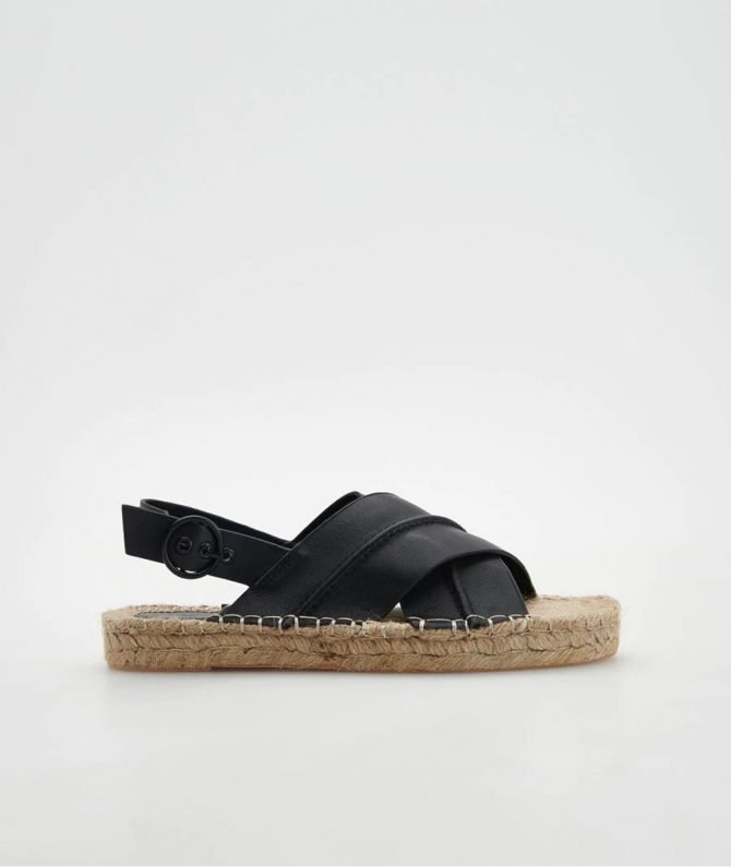 Espadrilles with leather