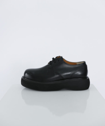 Mens Leather Shoes with White Track Soles