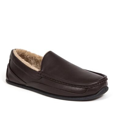 Mens Sock Cozy Moccasin Slipper