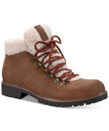 Mens Glenn Sherpa Collar Mid-Height Boots